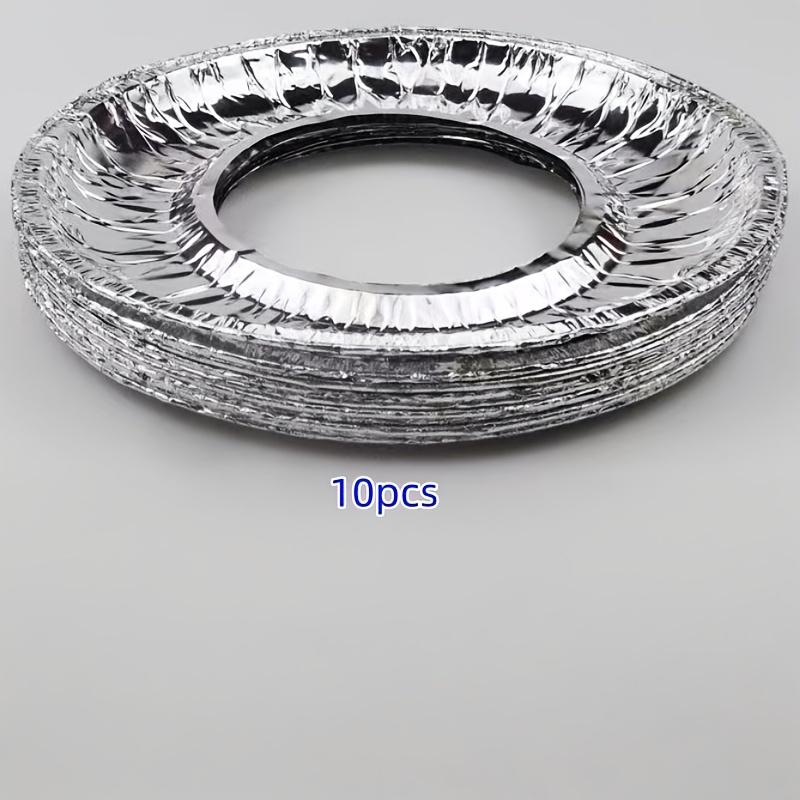 TEMU Gas Stove Tin Foil Oil-proof Paper Cover Thickened Kitchen Stove Protection Ring Oil-proof Aluminum Foil