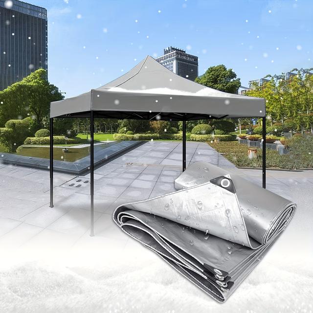 TEMU シルバーシート #4000 厚 UV シート、桜の見物、屋外レジャー、災害予防、断熱、寒さ耐性、耐久性