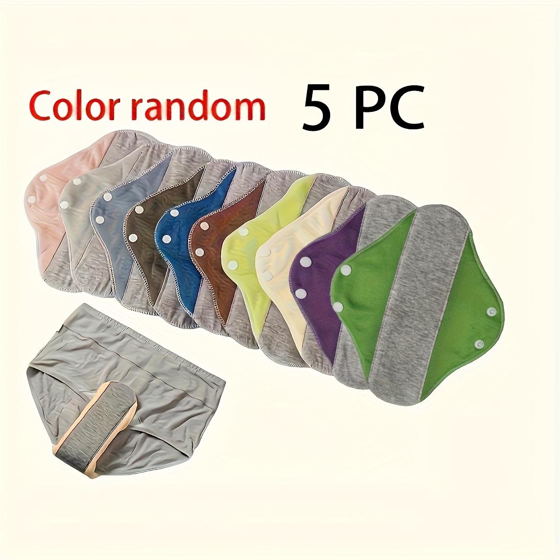 TEMU 5 Reusable Panty Liners, Washable Pads, Adult Washable Pads Made From Leak-proof Material, Suitable For Women, From Fabric, Specifically Designed For The Elderly