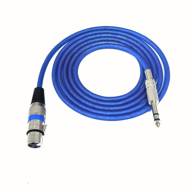 TEMU Qiduohao Brand 6.5mm Xlr Female Microphone Cable, Audio Input Connection Cable For Mixer