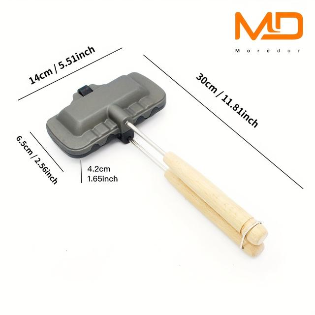 TEMU MOREDOR 1 ks, oboustranná nepřilnavá formička na sendviče - ideální na snídani, panini, wafle a hamburgery - kuchyňský nástroj a pekařské vybavení pro domácí použití 5.7''X3.6''