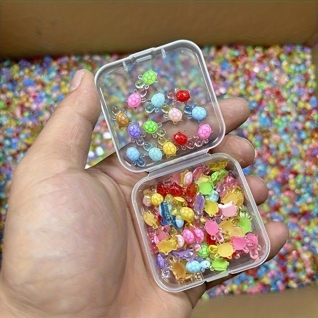 TEMU 120pcs Cartoon Color Turtle Toy Model Turtle Ornament Night Light Simple Valentine's Day Day Gift