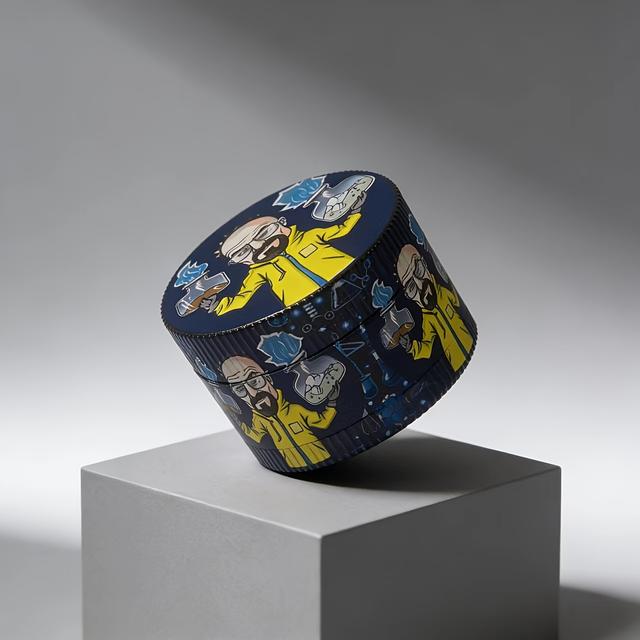 TEMU A Grinder | Four-layer Manual And Grinder, Portable And Durable 51mm Compact Grinding Device, Suitable For Travel, No Electricity Needed, An Ideal Gift For Men And Women