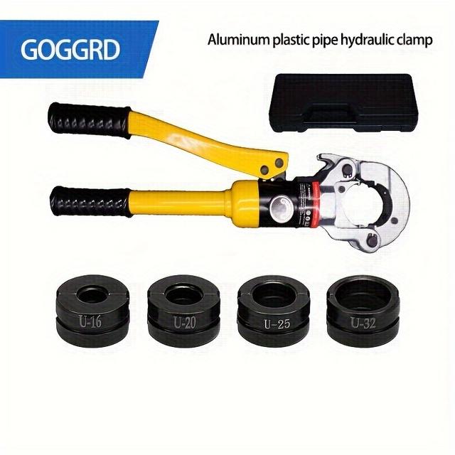 TEMU Goggrd High-carbon Steel Crimping Tool Set - Cw1632, U16, U20, U25, U32 For Electricians
