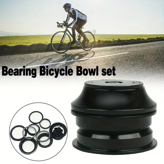 TEMU 44mm Bearing Bicycle Bike Bowl Set Headset Frame Tube Id Riser 28.6mm 1-1/8 Mtb