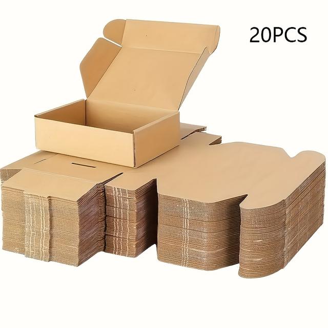 TEMU /100pcs Cajas de Regalo de Papel Duradero - Sobres Cuadrados para Artículos Pequeños, Empaques de Artesanías y Joyería, Cartón con Diseño de Avión, 5.12in x 3.15in x 0.95in
