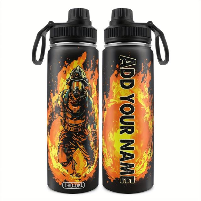 TEMU Personalizovaný 650ml hrnek s humorným designem hasiče, ideální na . Perfektní dárek k narozeninám Vánocům pro ženy, muže, , učitele kolegy. Upravněte svůj hrnek jménem textem.