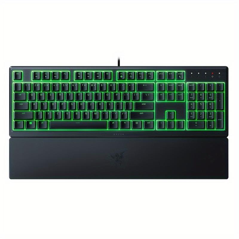 TEMU Razer V3 X Gaming Billentyűzet: Alacsony Profilú Gombok - Csendes Membrán Kapcsolók - Cseppálló - Chroma RGB Világítás - Ergonomikus Csuklópárna - Snap Tap