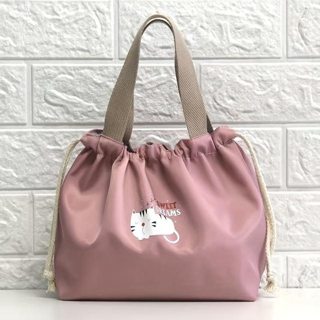 TEMU 【学生向け】おしゃれで機能的なランチトート。ご飯やその他の食事を持ち運びやすく、仕事用ハンドバッグとしても最適。