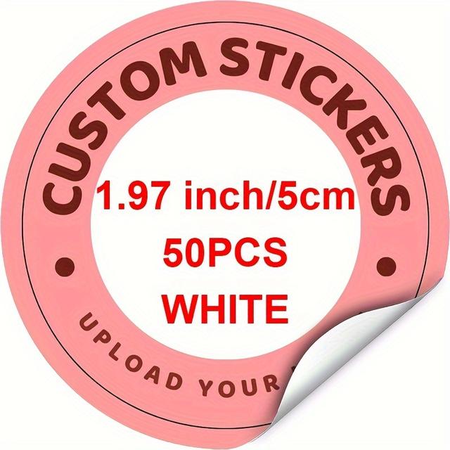 TEMU [custom] 50//200/300pcs Personalized Stickers For Occasion, Customized Logos For Weddings, Birthdays, Baptisms Custom Label