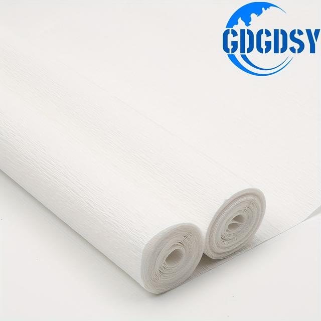 TEMU 2pcs Crepe Paper Roll, 25cm Wide Long For Wedding Ceremony, Various Large Festivals Decoration, Diy Gift Wrapping Paper, Crafts Paper Flower
