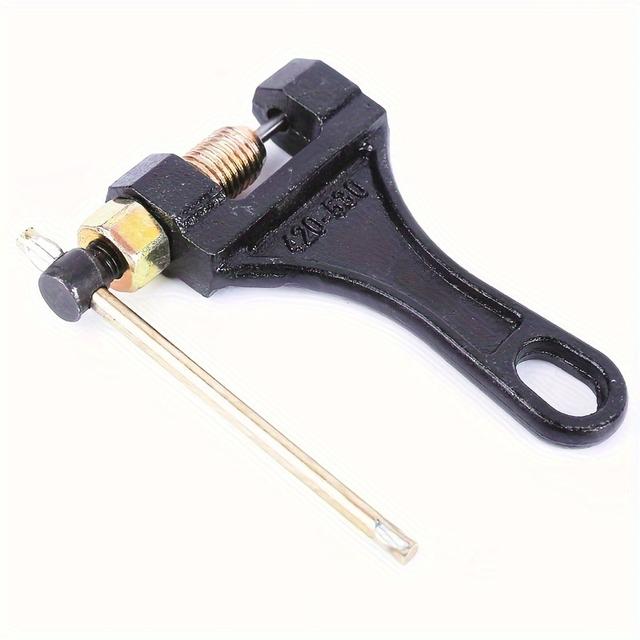 TEMU 1pc Cochebar Motorcycle Chain Link Remover, Iron Construction, 420-530 Sizes, Street Motor Scooter Chain Repair Tool