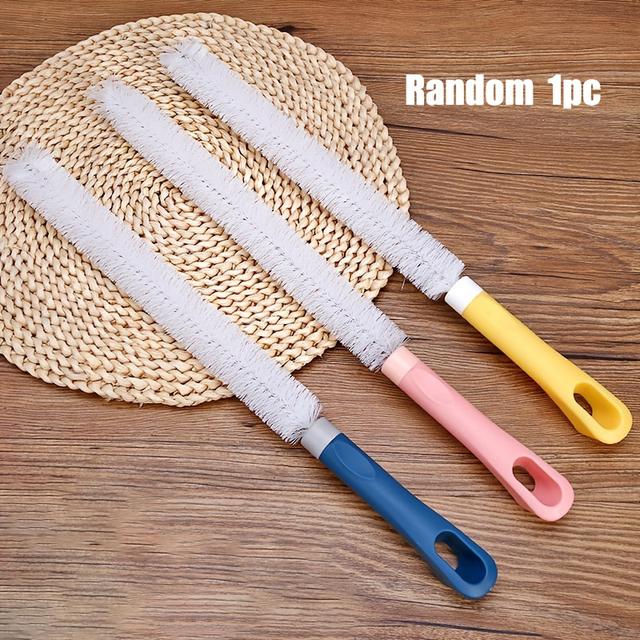 TEMU 1ks Flexibilní Štětec na Hrnky s Štětinami, Multifunkční Kartáč na Kuchyňskou Konvici, Kartáč na Termohrnek, Kartáč na Dětské Lahvičky bez Mrtvých Míst, Čisticí Nástroj