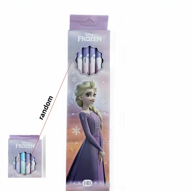 TEMU 12er-Box Frozen & Anna Bleistifte - Leichte Holzstifte mit Anna & Eis-Logos, Geburtstagsgeschenke (12er-Pack)
