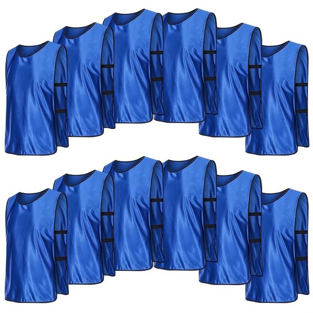 TEMU 12pcs Of Adult Training Vests For Football, Designed For Team Activities And Group Sports