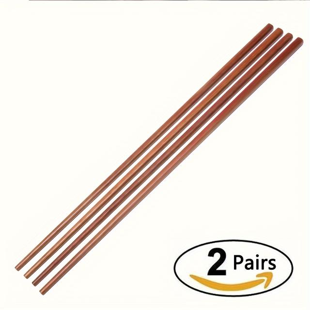 TEMU Set Of Long Wooden Noodles Kitchen Cooking Frying Chopsticks & Serving - Ideal For Noodles, Grilling, Hot Pot, Deep-fried Food& More - Durable, Heat-resistant, And Kitchen Tools