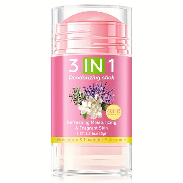 TEMU Лавандова дезодоруюча палочка 3-в-1 - Зволожує та живить шкіру, забезпечує захист від запаху та поту на 48 годин, стійкий та мінімізує тертя - Ідеально підходить для особистої гігієни