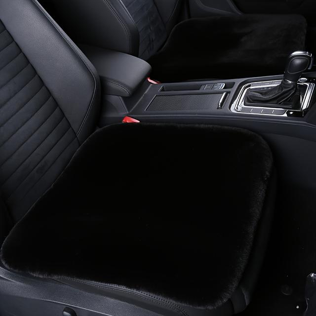 TEMU Car Front Seat Cushion, Soft And Warm Plush Winter Car Seat Cover, Back With Anti Slip Particles, Fluffy Plush Car Seat Protective Pad