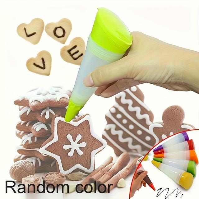 TEMU Luxus-Silikon-Kuchendekorations-Set mit Spritzpistole & Tüllen - Perfekt für DIY-Backen und Desserts, Küchen-Essentials