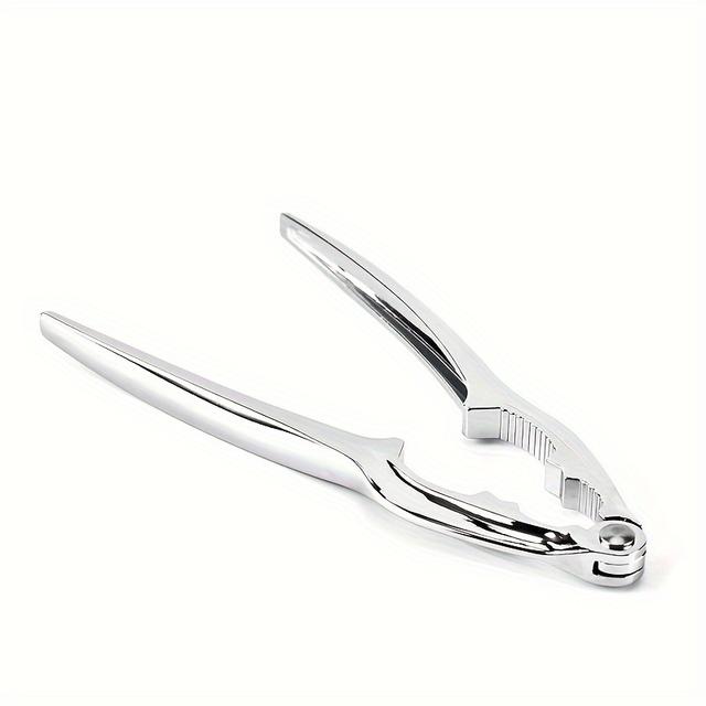 TEMU 1pc Multifunctional Alloy Nutcracker, Walnut Pliers, And Cracker, Household Nutcracker For Crab And Lobster, , Walnut, Crab Pincer