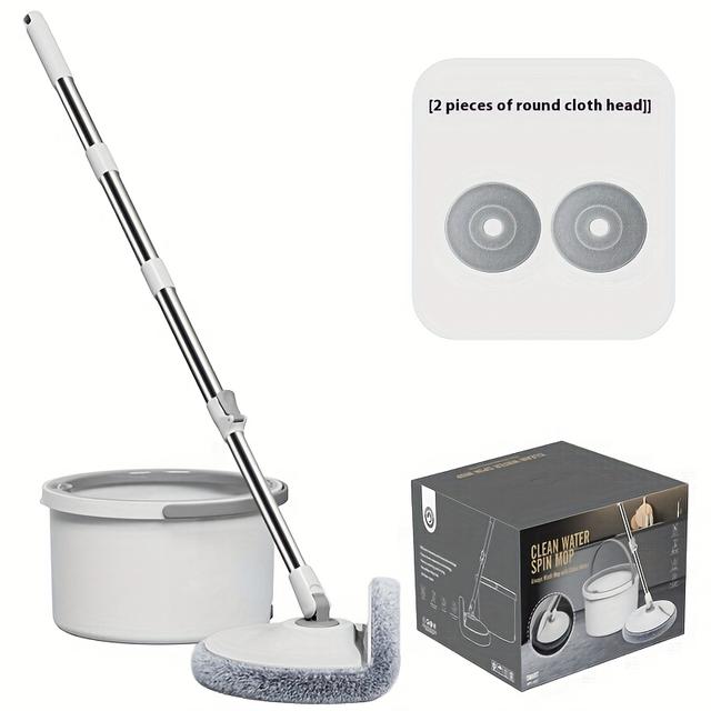 TEMU Mühelose Reinigung für Ihr Zuhause, mit einem freihändigen Design, einem Eimer und einem flachen, rotierenden Mopp zur Bekämpfung von Schmutz