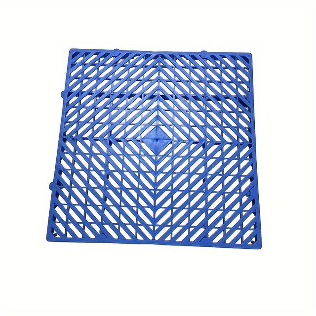 TEMU . Vielseitige Kunststoffpalette - Wasserdicht, Leicht & Stapelbar Lagergittermatte für Lagerhäuser, Garagen, Supermärkte & Kellerräume