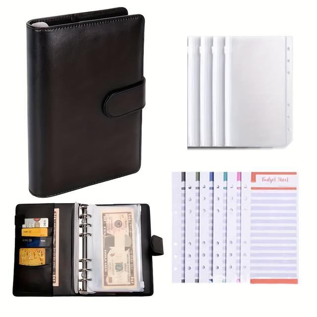 TEMU Budget Binder, Cash Envelopes For Budgeting, Cash Storage Box For Cash, Envelopes For Cash, A6 Zippered Envelope Budget Binder