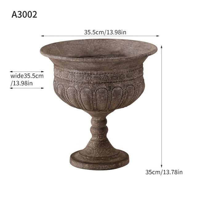TEMU Dekorativer Blumentopf im römischen Stil – Kreative Vase für Hof, Balkon, Romantische Hochzeitsdekoration – Blumentopf-Ornament