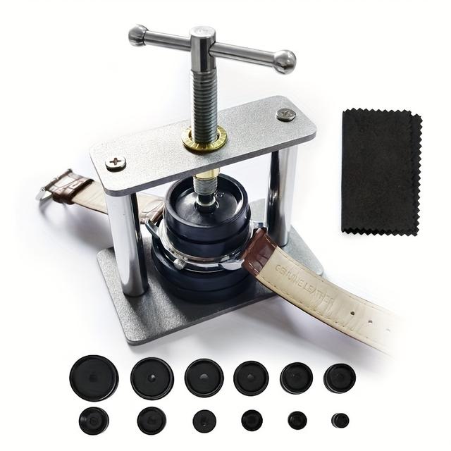 TEMU Professional Watch Press Set - Watch Back Case Closing Tool With Fitting Dies - Ideal Gift For