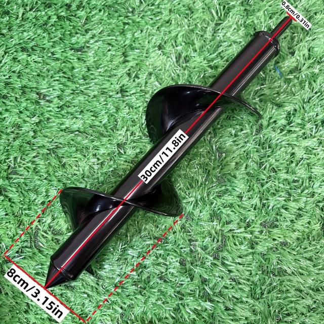 TEMU Broca de jardinería para plantar, ideal para macizos de flores y huertos, diseñada para aflojar la y agujeros