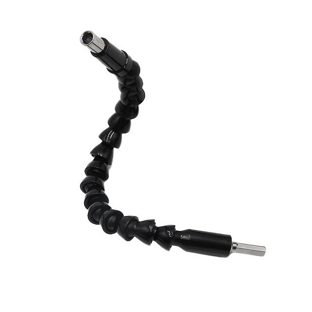 TEMU 1pc 300mm Hexagonal Shank Black & Yellow Universal Flexible Shaft Screwdriver Bit Connecting Extension Rod For Electric Drills & Electric Screwdrivers