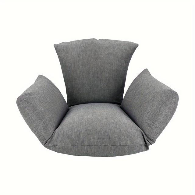 TEMU Hängstolskudde | Tvättbart, tjockt polyesteröverdrag, andningsbart, dubbelsidig användning, dragkedja, 2000g polyuretanskumfyllning