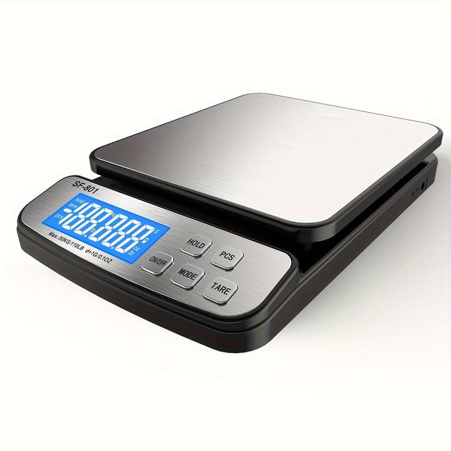 TEMU 1pc Sf-801 Postal Scale With A Capacity Of 50 And A Stainless Steel Weighing Platform