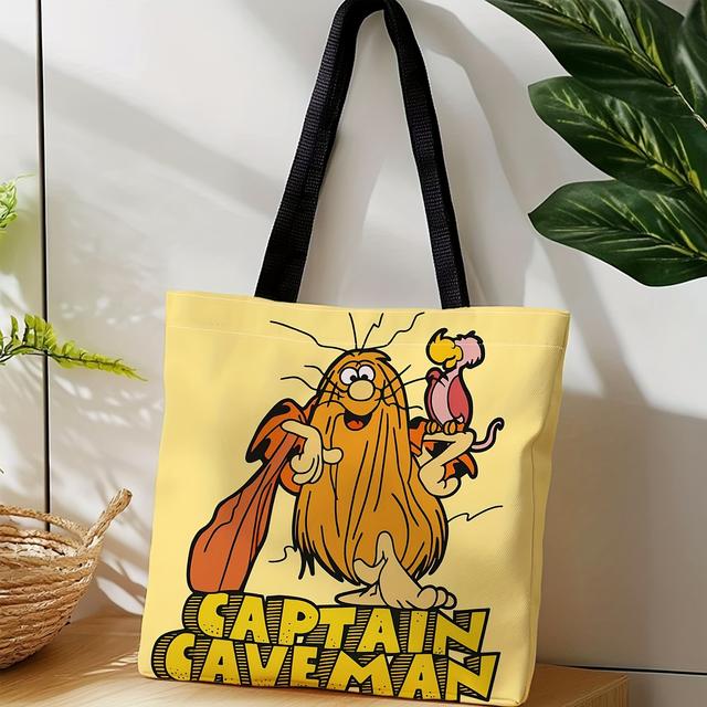 TEMU Bolso Tote de Capitán - Bolso Casual de Doble Asa Ideal para Viajes, Picnics y Regalos - Bolsa Lavable a Máquina con Capitán y su Pájaro, para Adolescentes