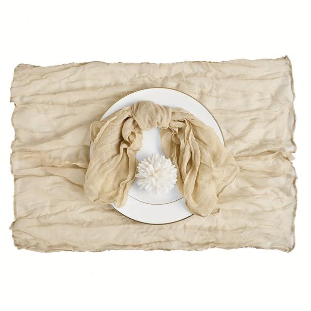 TEMU Set mit 6 knitterfreien Servietten aus , für Dinnerpartys, Hochzeiten, Thanksgiving und als Deko für Zuhause