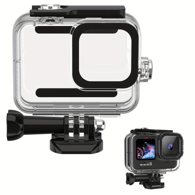 TEMU 45m/147ft Underwater Case For Hero 13 12 11 10 9, High-quality Diving Protective Housing For Action Camera Underwater Shooting & Diving Photography