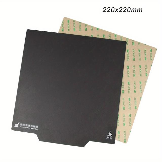 TEMU Compatible For 3 Magnetic Print Bed Tape - Flexible Heatbed Sticker With Magnetic Build Plate, Peel & Bend Removal, 220/235/310mm Squares For 3d Printer, For Printers