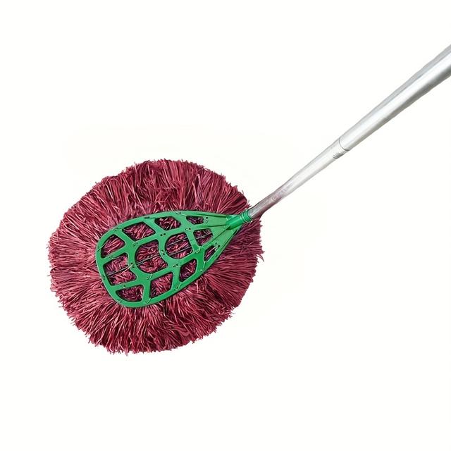 TEMU 1pc Escoba de con Cepillo y Mango Ergonómico - Ideal para Suelos Duros, Patios y Exteriores - Herramienta Eficiente y Amigable con Superficies