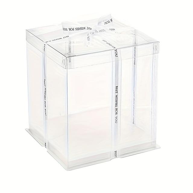 TEMU Transparent Money Gift Box With And - Perfect For Birthdays, Anniversaries, Weddings, And Graduations - An Ideal Surprise Gift For Couples And On Special Occasions.