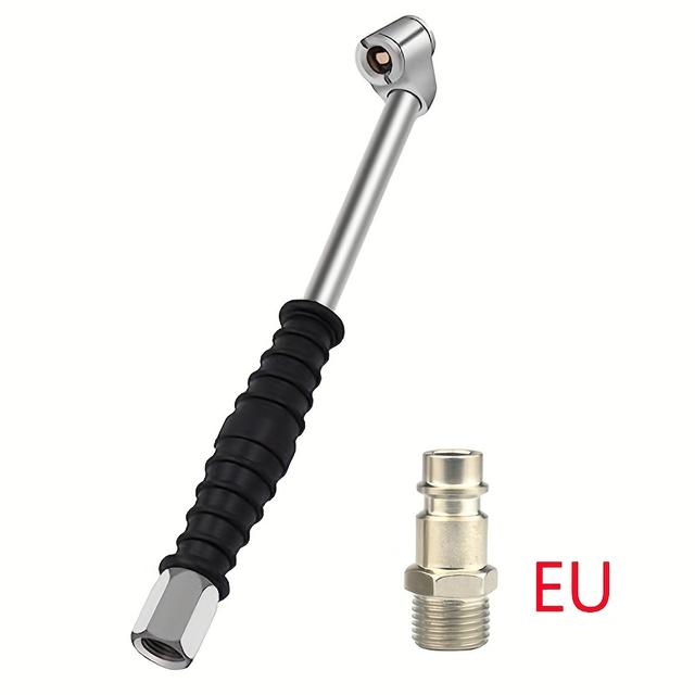 TEMU Dual , 1/4" Fnpt Tire Us/eu , 2-way Connect Tire Air For Tire Inflator Gauge