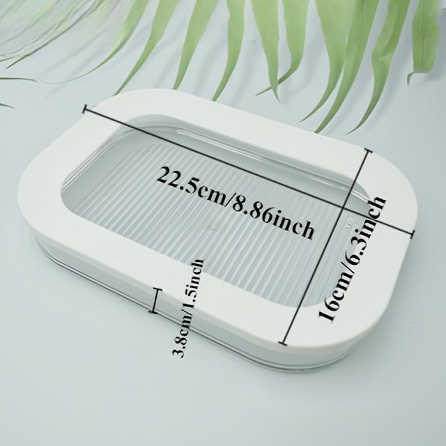 TEMU صندوق تخزين قطعة واحدة: مجموعة حاويات بلاستيكية PET بطبقة واحدة للأطعمة الباردة، مانعة للتسرب وقابلة لإعادة الاستخدام لتغليف اللحوم والفواكه والخضروات، منظم وحاويات تخزين للمطبخ، إكسسوارات المطبخ