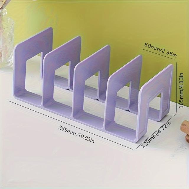 TEMU Book Magazine Storage Stand Organizer Holder Desk Organizer Shelf For Book File School Office Supplies