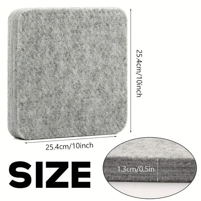 TEMU Wool Felt Mat For Ironing, Moisture-absorbing And -resistant, Measuring 25.4cm X 25.4cm.