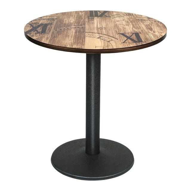 TEMU Small Round Dining -4 People, Mid Century Modern Wood Kitchen Table Dining Room Table, Pedestal Dining Table With Round Top For Cafes//hotel, 70x70x72cm