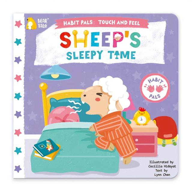 TEMU Sheep's Sleepy Time, Preschool Habit Formation Picture Book, Children's Touch And Perception Of Books, Cultivate Good Daily Routines In Children, Gift Christmas & Birthday Present