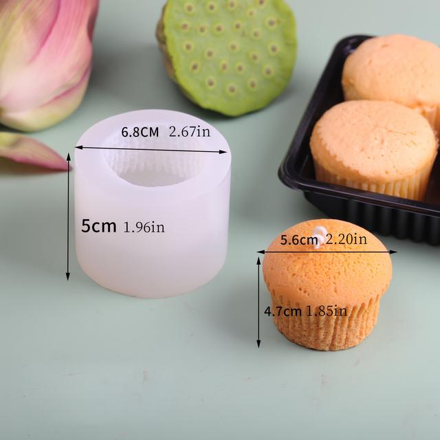 TEMU 【1個】おしゃれなアロマキャンドル シリコンモールド 小型焼き型