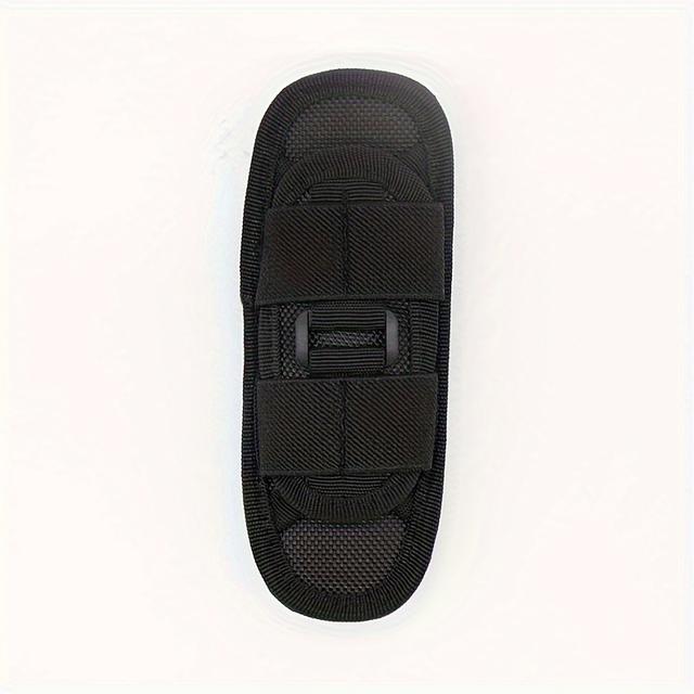 TEMU 1개 회전 가능한 벨트 클립이 있는 전술용 플래시라이트 홀스터 - 내구성 있는 폴리에스터, 360° 캐러비너 릴로 간편한 부착, 야외 활동에 이상적