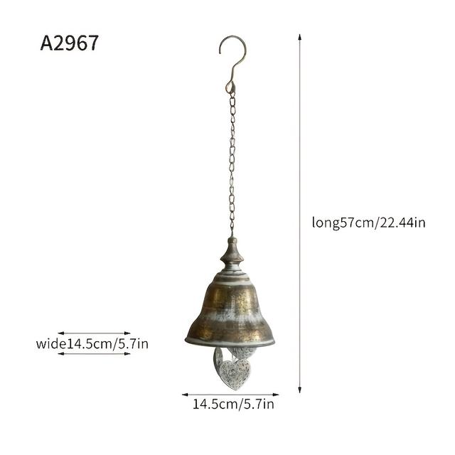 TEMU 1 peça de Carrilhão de Vento da Sorte em Ferro Fundido, Design Vintage de da Benção, Adequado para Exteriores, Pátios, Varandas e Carrilhões de Vento Pequenos