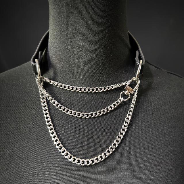 TEMU Gargantilla original para , una cadena de anillo de cuello con un de lujo