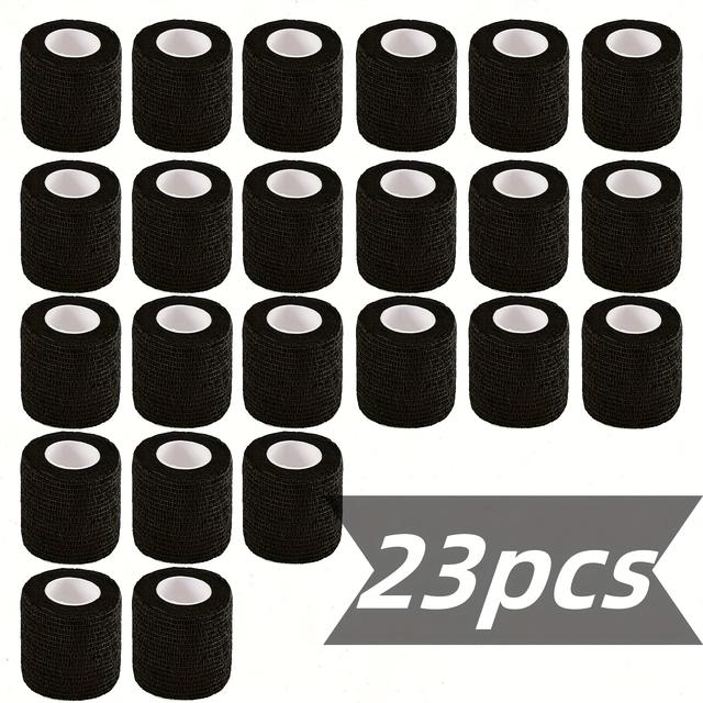 TEMU 23pcs Medium Size Self- , 1.98in Wide - For Knee And Ankle Care And Hoof Care For Knee And Ankle, Equine Hoof, Bovine Hoof, Wrist, Daily , Athletic Tape And Tattoo Elastic Adhesive Tape